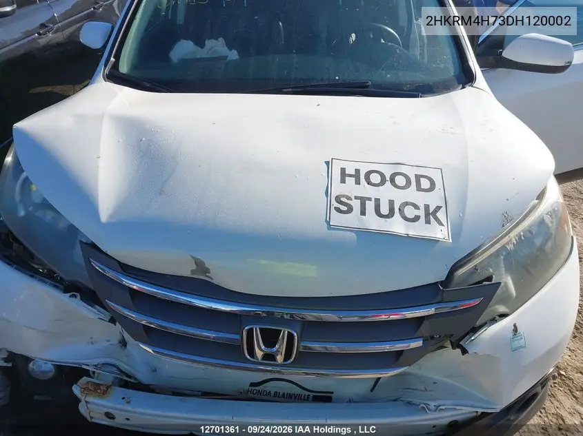 2013 HONDA CR-V VIN 2HKRM4H73DH120002 — фото 10