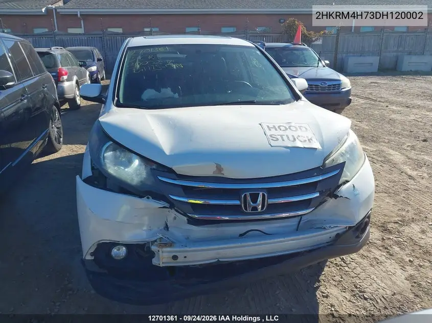 2013 HONDA CR-V VIN 2HKRM4H73DH120002 — фото 12