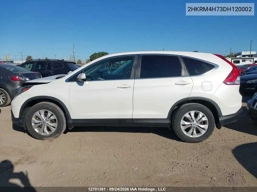2013 HONDA CR-V VIN 2HKRM4H73DH120002 — фото 14