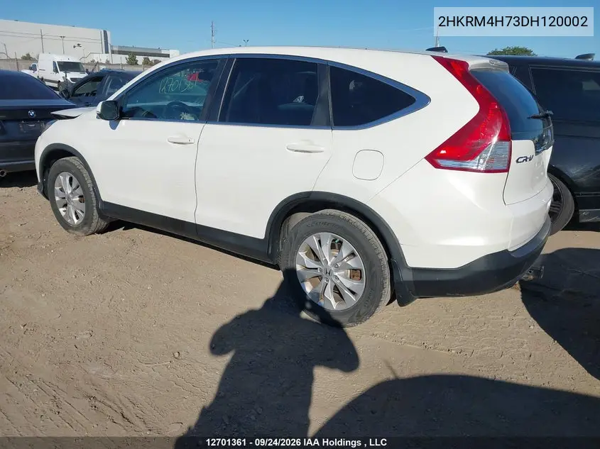 2013 HONDA CR-V VIN 2HKRM4H73DH120002 — фото 3