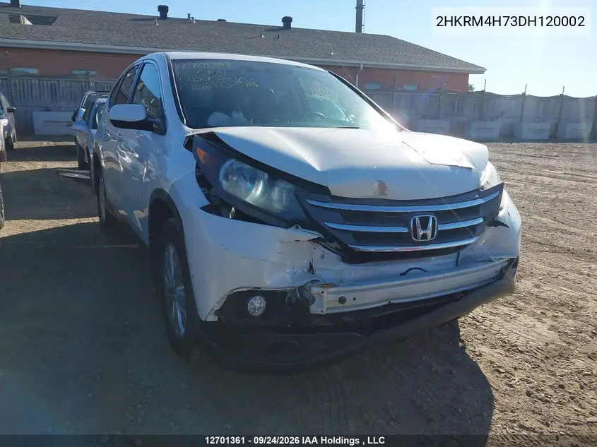 2013 HONDA CR-V VIN 2HKRM4H73DH120002 — фото 6