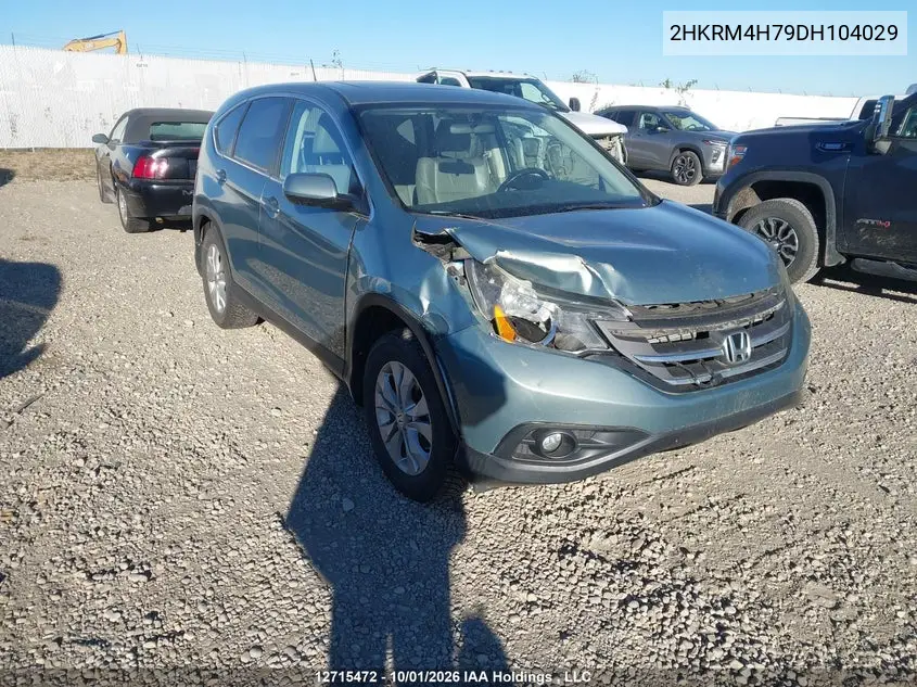 HONDA CR-V 2013, VIN 2HKRM4H79DH104029
