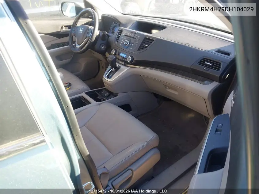 2013 HONDA CR-V VIN 2HKRM4H79DH104029 — фото 5