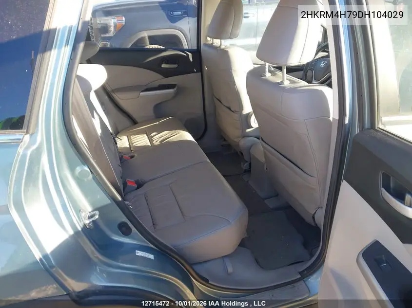 2013 HONDA CR-V VIN 2HKRM4H79DH104029 — фото 8