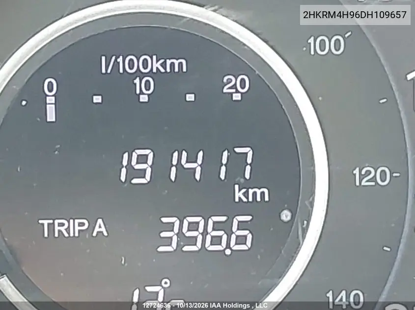 2013 HONDA CR-V VIN 2HKRM4H96DH109657 — фото 16