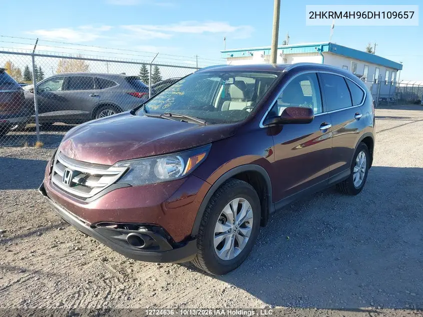2013 HONDA CR-V VIN 2HKRM4H96DH109657 — фото 2
