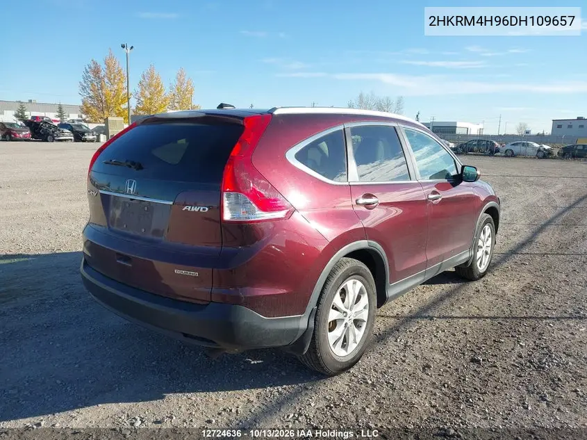 2013 HONDA CR-V VIN 2HKRM4H96DH109657 — фото 4