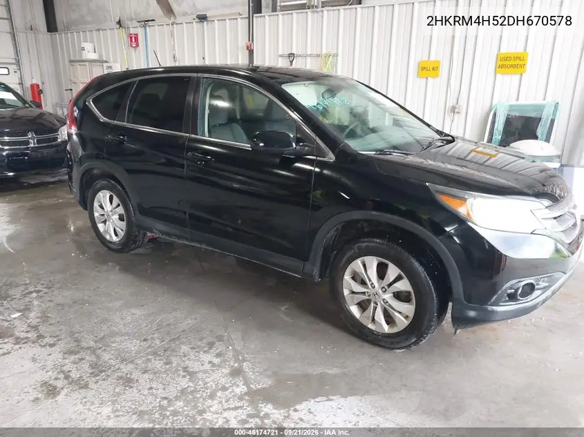 HONDA CR-V 2013, VIN 2HKRM4H52DH670578