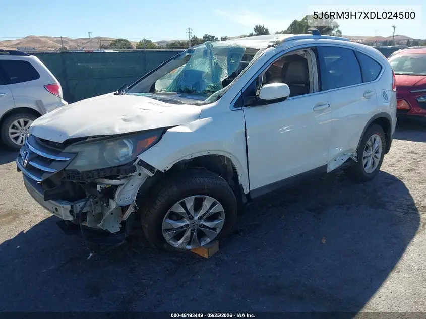 2013 HONDA CR-V VIN 5J6RM3H7XDL024500 — фото 2