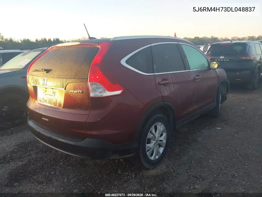 2013 HONDA CR-V VIN 5J6RM4H73DL048837 — фото 4