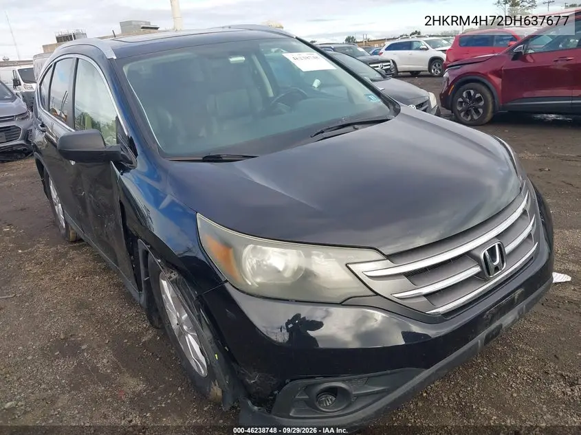 HONDA CR-V 2013, VIN 2HKRM4H72DH637677