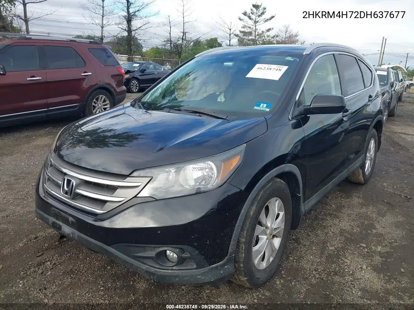 2013 HONDA CR-V VIN 2HKRM4H72DH637677 — фото 2