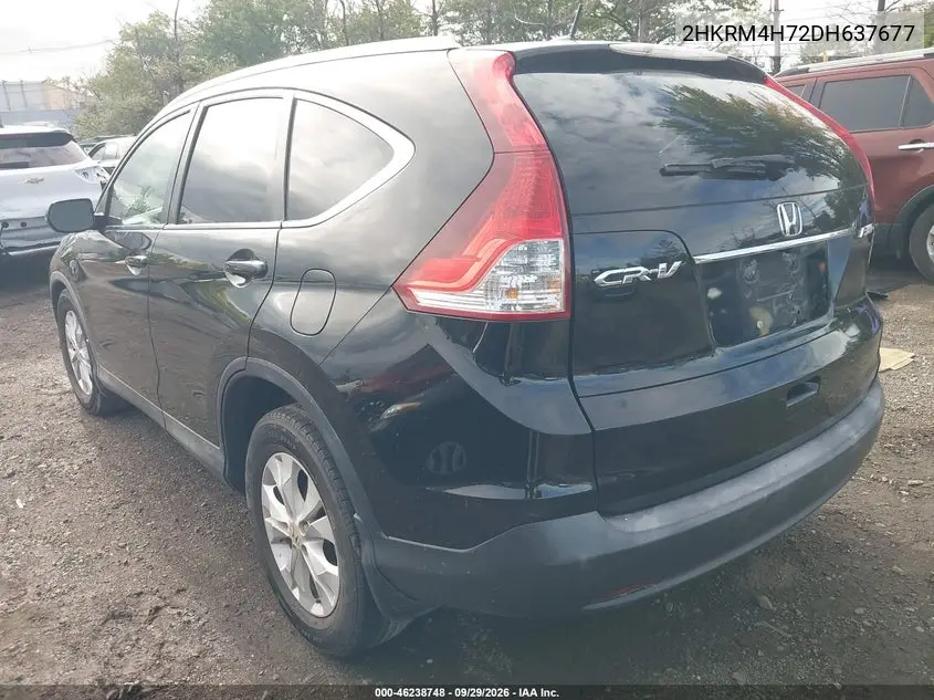 2013 HONDA CR-V VIN 2HKRM4H72DH637677 — фото 3