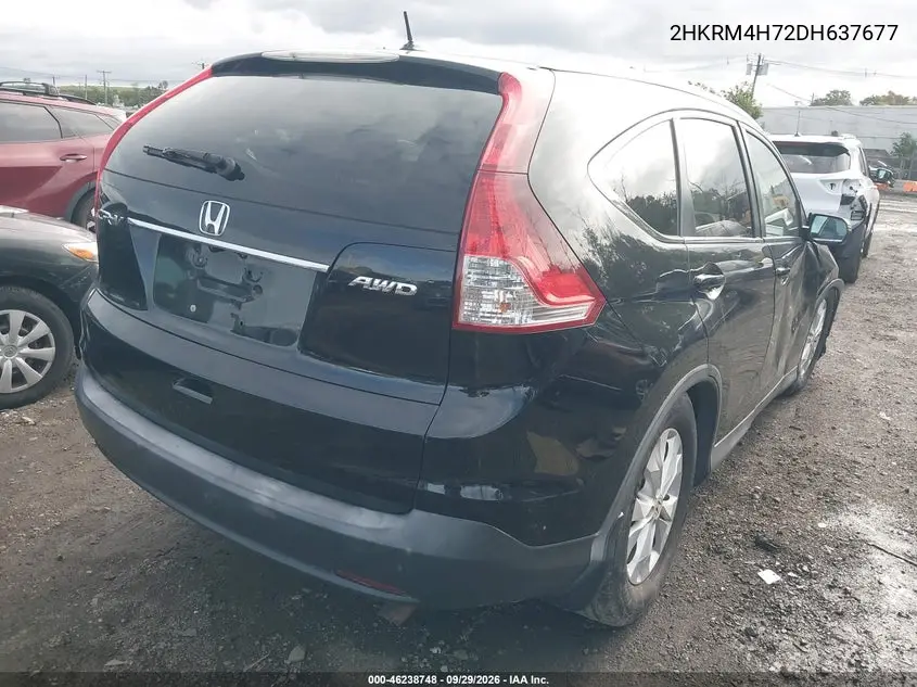 2013 HONDA CR-V VIN 2HKRM4H72DH637677 — фото 4