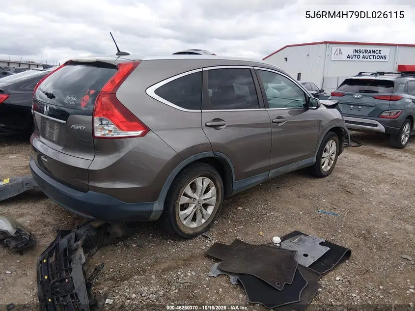 2013 HONDA CR-V VIN 5J6RM4H79DL026115 — фото 4