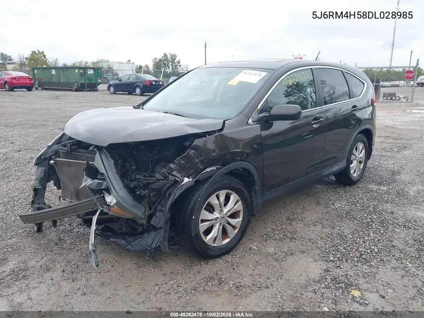 2013 HONDA CR-V VIN 5J6RM4H58DL028985 — фото 2