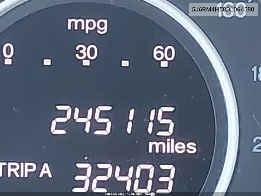 2013 HONDA CR-V VIN 5J6RM4H58DL064580 — фото 15