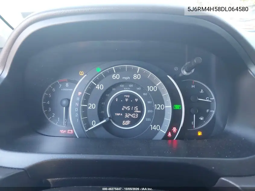 2013 HONDA CR-V VIN 5J6RM4H58DL064580 — фото 7