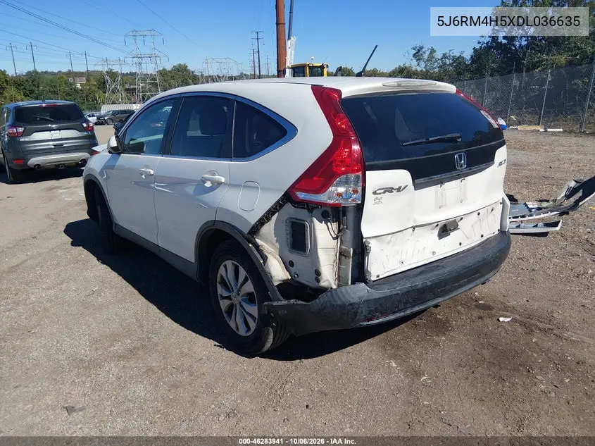 2013 HONDA CR-V VIN 5J6RM4H5XDL036635 — фото 3