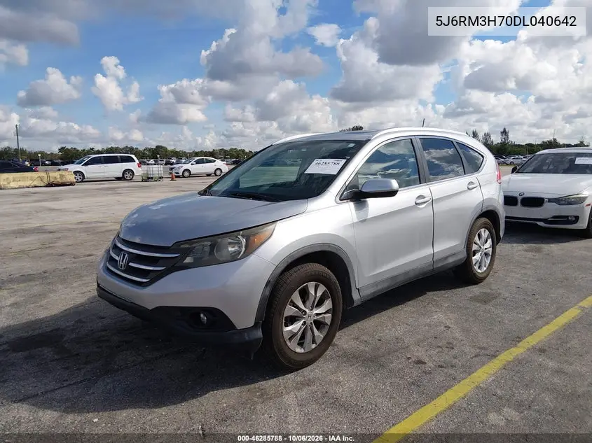 2013 HONDA CR-V VIN 5J6RM3H70DL040642 — фото 2