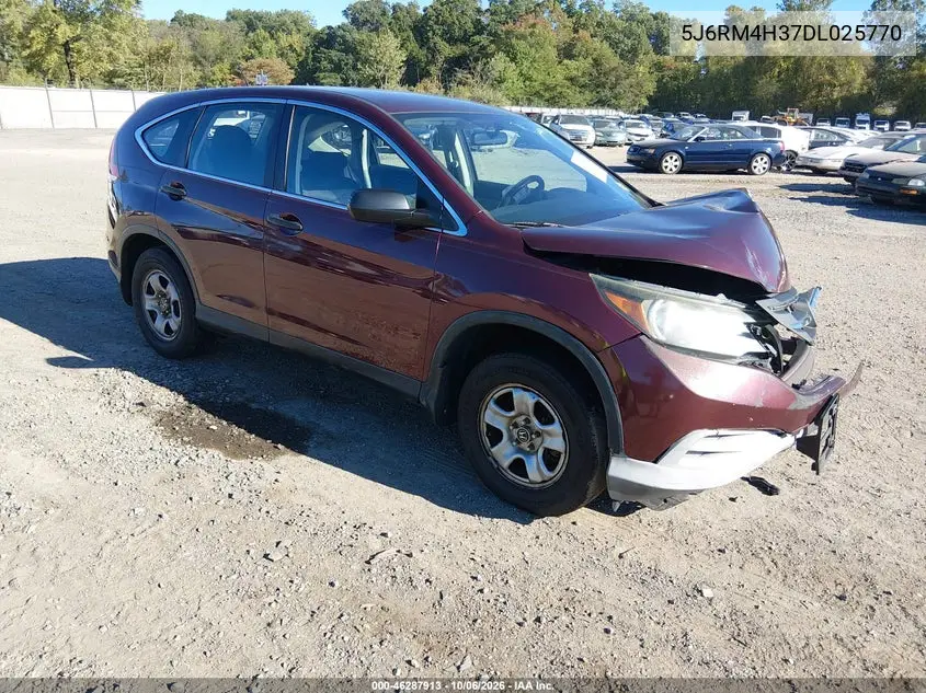 HONDA CR-V 2013, VIN 5J6RM4H37DL025770