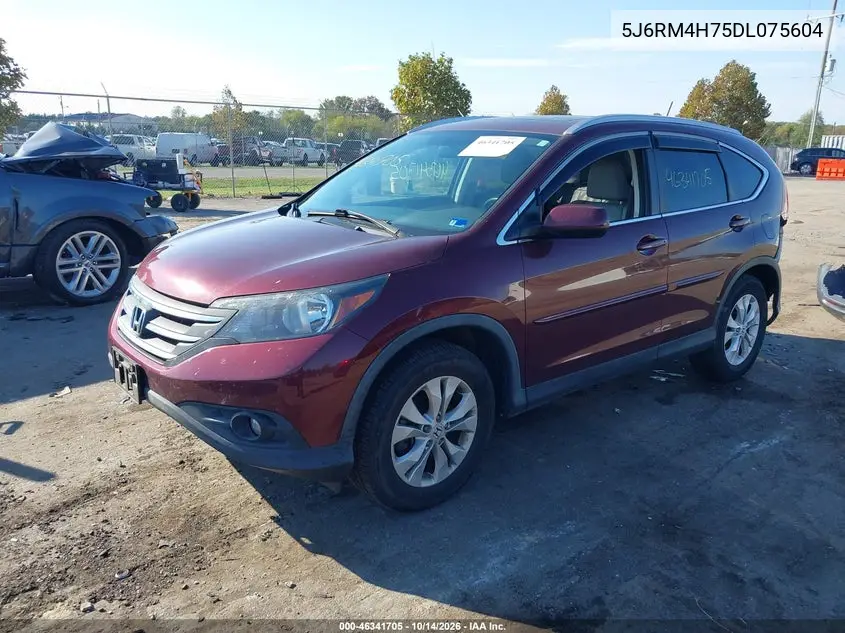 2013 HONDA CR-V VIN 5J6RM4H75DL075604 — фото 2
