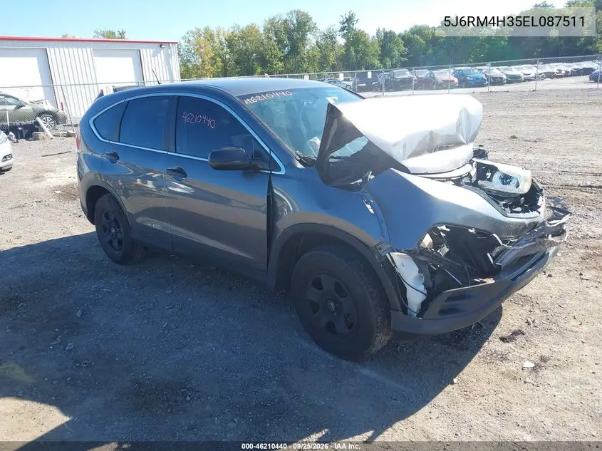 HONDA CR-V 2014, VIN 5J6RM4H35EL087511
