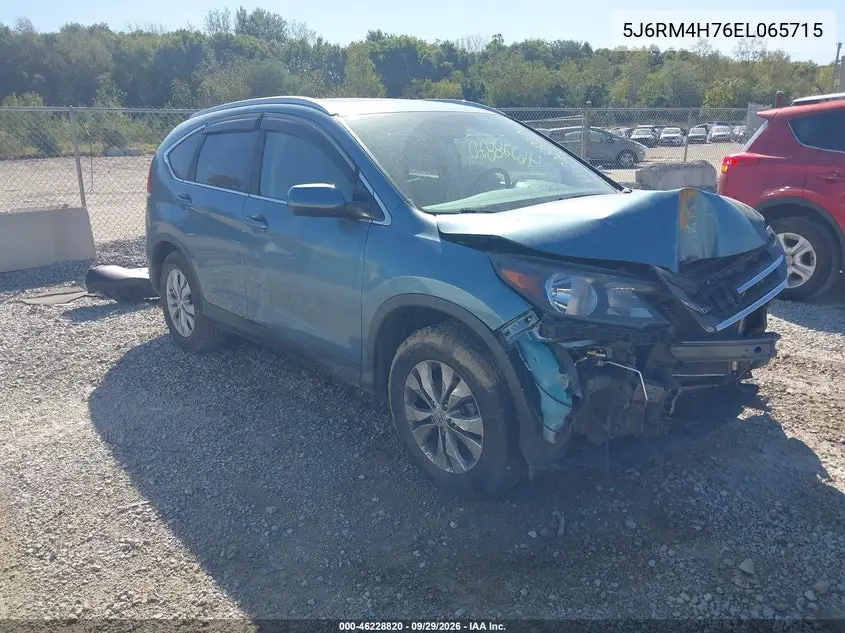 HONDA CR-V 2014, VIN 5J6RM4H76EL065715
