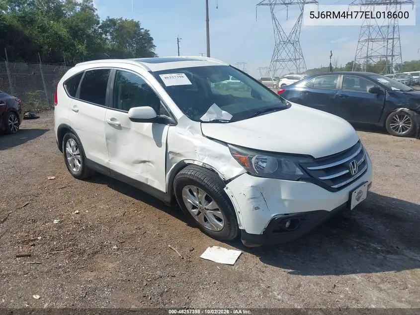 HONDA CR-V 2014, VIN 5J6RM4H77EL018600