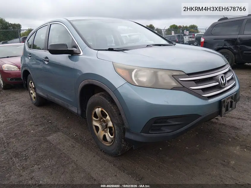 HONDA CR-V 2014, VIN 2HKRM4H3XEH678766