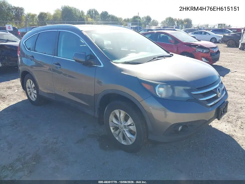 HONDA CR-V 2014, VIN 2HKRM4H76EH615151