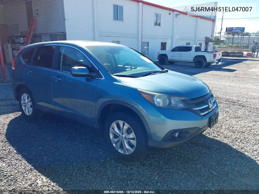HONDA CR-V 2014, VIN 5J6RM4H51EL047007
