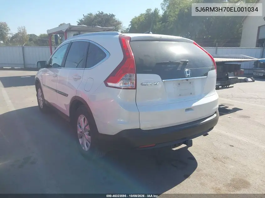 2014 HONDA CR-V VIN 5J6RM3H70EL001034 — фото 3