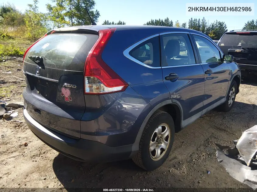 HONDA CR-V 2014, VIN 2HKRM4H30EH682986