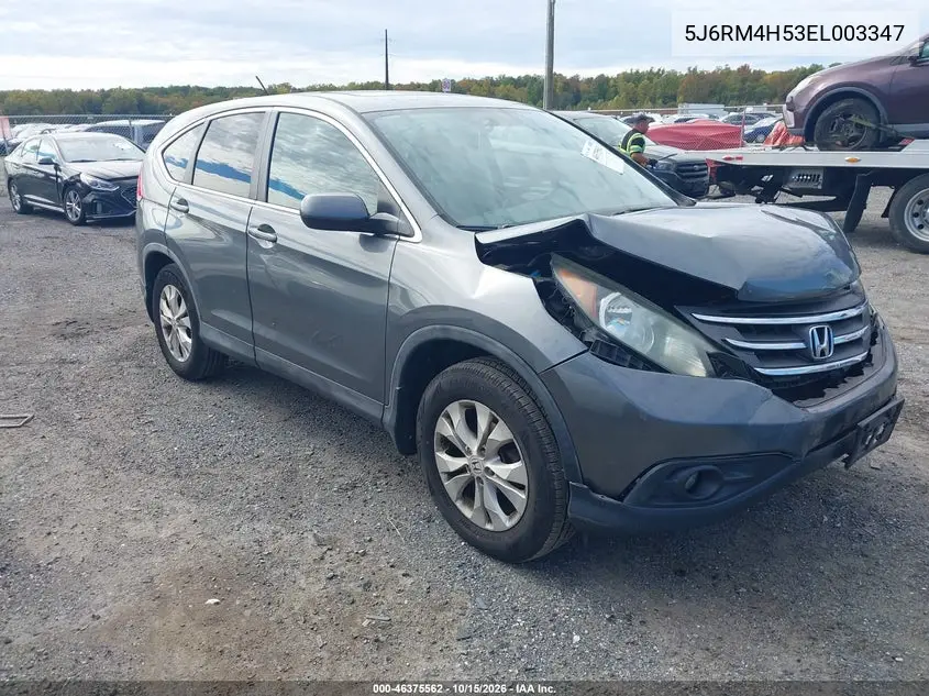 HONDA CR-V 2014, VIN 5J6RM4H53EL003347