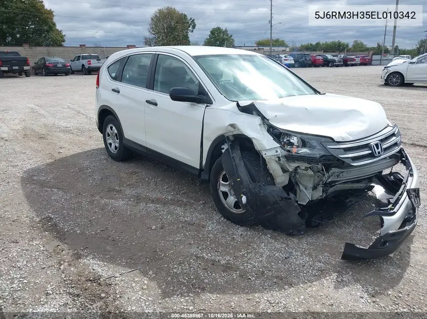 HONDA CR-V 2014, VIN 5J6RM3H35EL010342