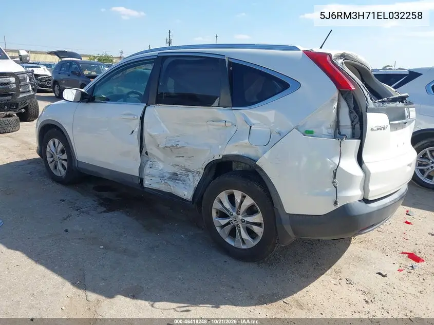 2014 HONDA CR-V VIN 5J6RM3H71EL032258 — фото 3