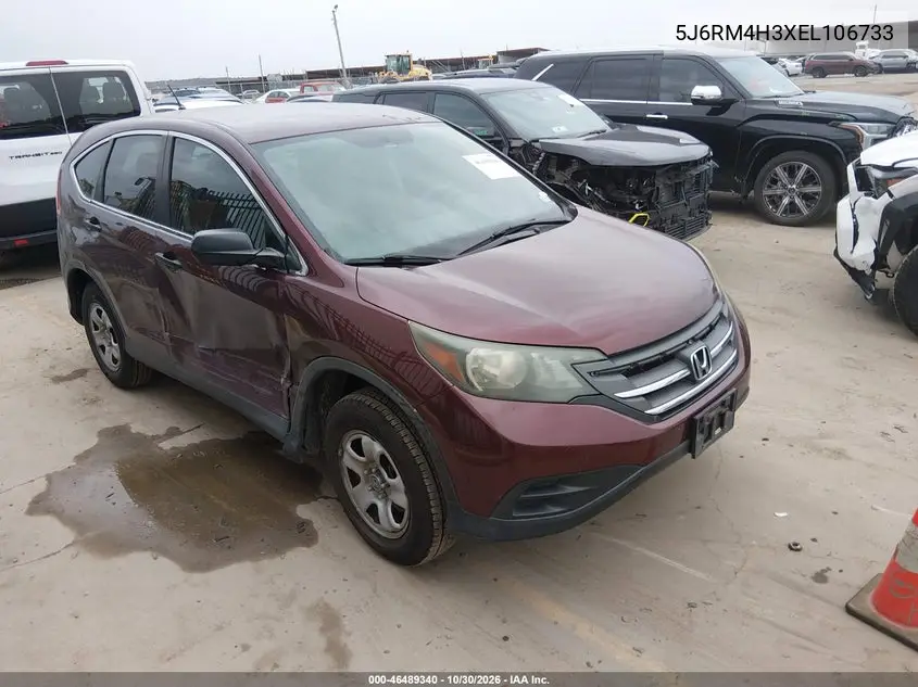 HONDA CR-V 2014, VIN 5J6RM4H3XEL106733