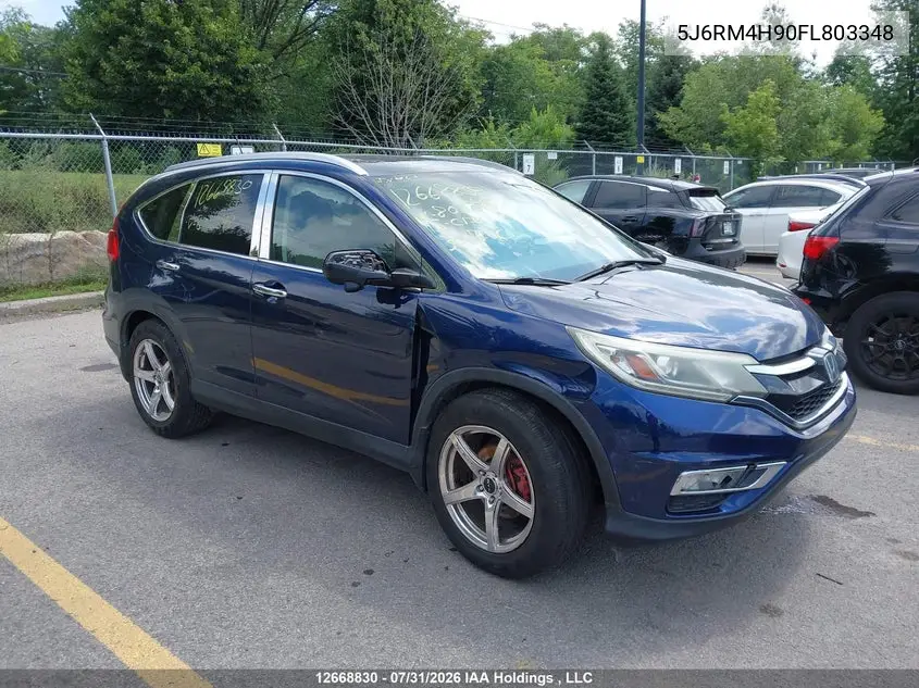 HONDA CR-V 2015, VIN 5J6RM4H90FL803348