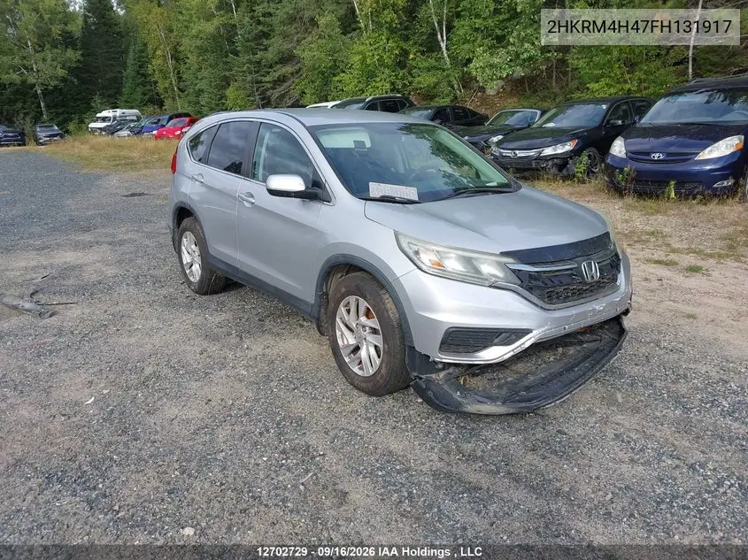 HONDA CR-V 2015, VIN 2HKRM4H47FH131917