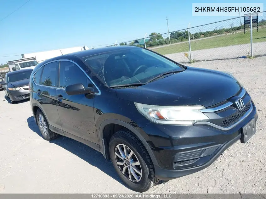 HONDA CR-V 2015, VIN 2HKRM4H35FH105632