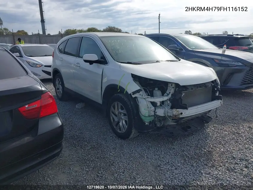HONDA CR-V 2015, VIN 2HKRM4H79FH116152