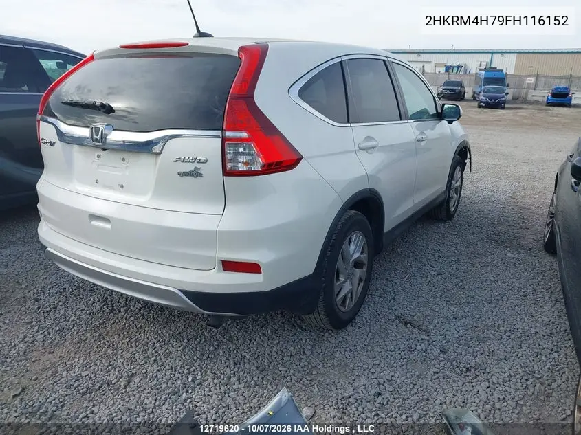 2015 HONDA CR-V VIN 2HKRM4H79FH116152 — фото 4