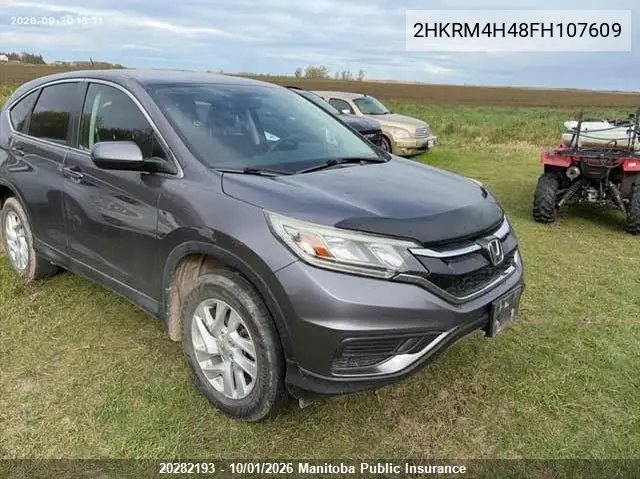 HONDA CR-V 2015, VIN 2HKRM4H48FH107609