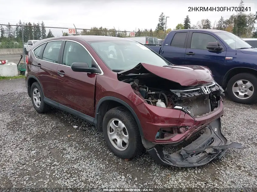 HONDA CR-V 2015, VIN 2HKRM4H30FH703241