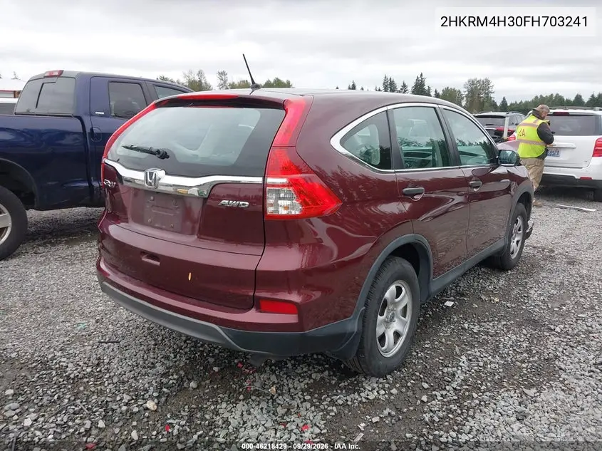 2015 HONDA CR-V VIN 2HKRM4H30FH703241 — фото 4