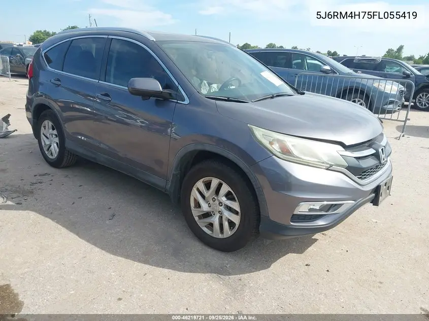 HONDA CR-V 2015, VIN 5J6RM4H75FL055419