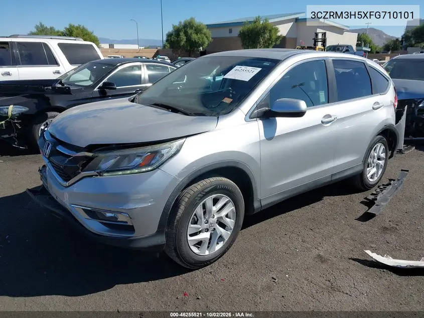 2015 HONDA CR-V VIN 3CZRM3H5XFG710101 — фото 2