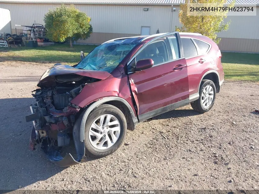 2015 HONDA CR-V VIN 2HKRM4H79FH623794 — фото 2