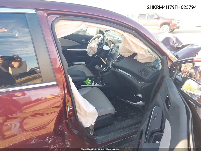 2015 HONDA CR-V VIN 2HKRM4H79FH623794 — фото 5